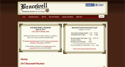 Desktop Screenshot of bracewellfamily.com