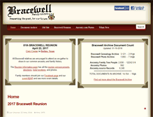 Tablet Screenshot of bracewellfamily.com